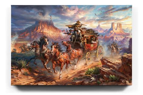   “The Stagecoach” - Um Retrato Romântico do Selvagem Oeste em uma Tela Vibrantes!